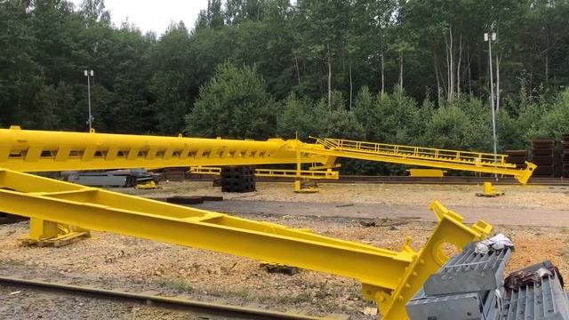 Окраска козлового крана в Ленинградской области смотреть онлайн