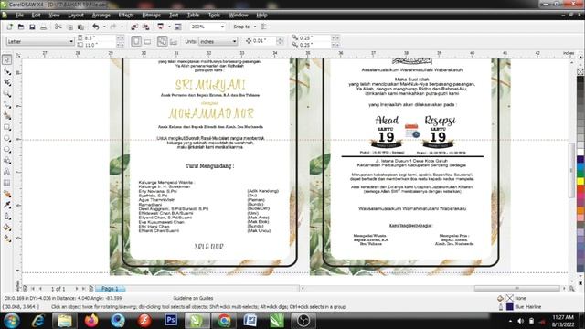Free Download Template Undangan Pernikahan || Format CorelDraw смотреть онлайн