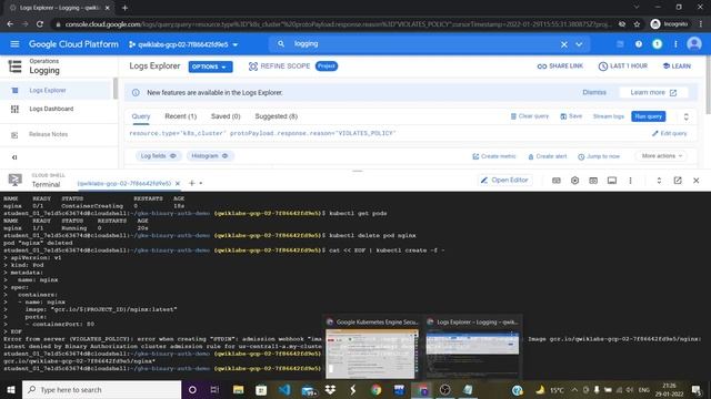 Google Kubernetes Engine Security: Binary Authorization смотреть онлайн