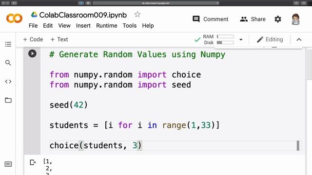 Colab Python Notesbooks - Generating Random Values Using Numpy смотреть онлайн