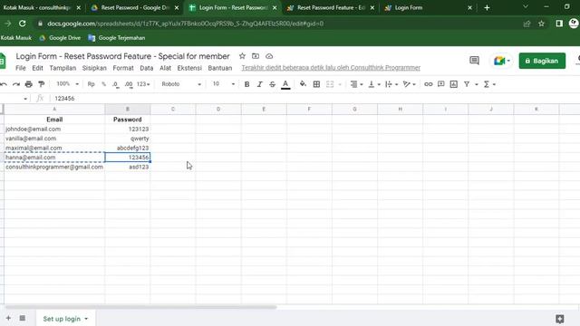 Apps Script - Login Form "Reset Password" (Special for Member) смотреть онлайн