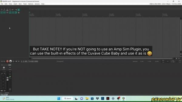 How to use Cuvave Cube Baby as Audio Interface (Reaper + ML Sound Lab Plugin) Cube Baby Interface