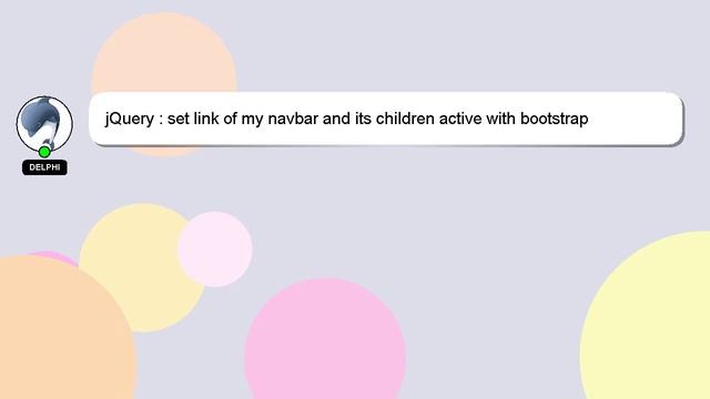 jQuery : set link of my navbar and its children active with bootstrap смотреть онлайн