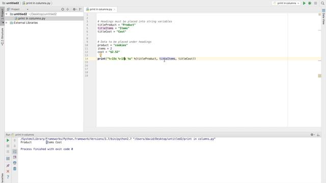 python print columns смотреть онлайн