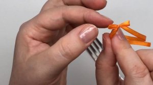 Бантик на вилке ? Как завязать маленький бантик на вилке