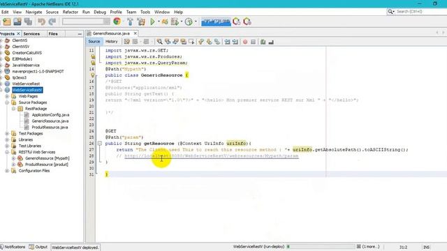 Service Web basé sur JAVA - TP 05 part 2 - Développement d’un Service Web REST @Context смотреть онлайн