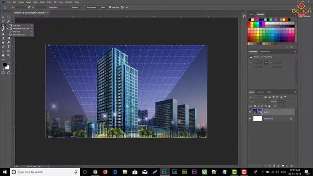 Photoshop CC 2018 - Crop, Perspective Crop, Slice Tool Use - Photoshop CC 2018 Tutorial in Hindi смотреть онлайн