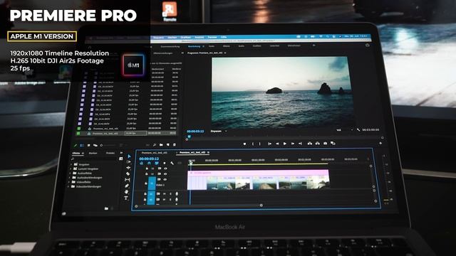 Premiere Pro M1 Version - Quick Test - Timeline Playback / Warp Stabilizer / Export смотреть онлайн
