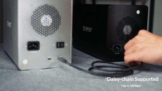 ORICO 5 Bay Hard Drive Enclosure Type C USB3.1 Gen2 (10Gbps) Support Daisy Chain