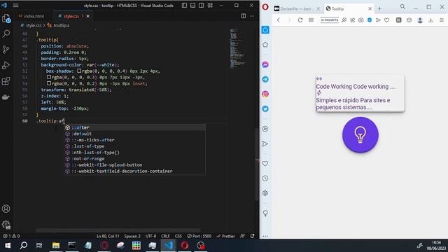Como fazer um Tooltip #css #javascript смотреть онлайн