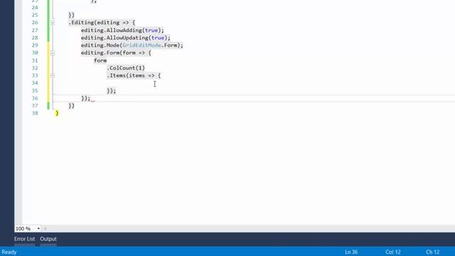DevExtreme ASP.NET MVC Grid: The Edit Form смотреть онлайн