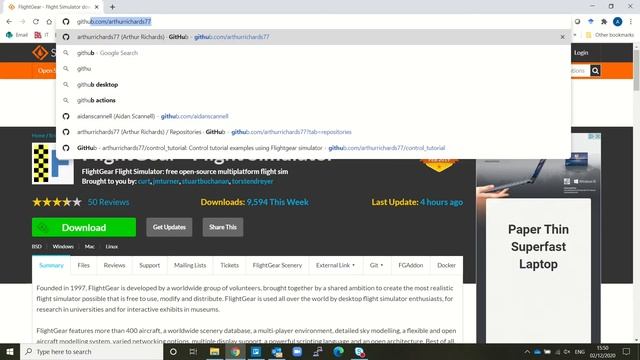 FlightGear Control Tutorial Windows Intro смотреть онлайн
