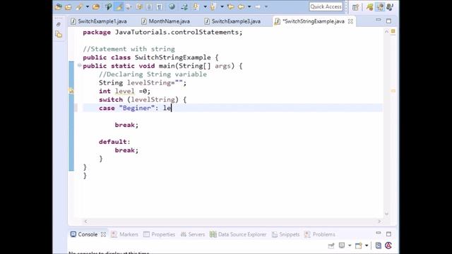 04 Java Switch Statement with String смотреть онлайн