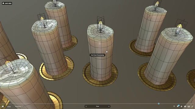 Advent Candle Low-Poly and PBR-Textured with Candlelight Animation (Blender 2-93-5) смотреть онлайн