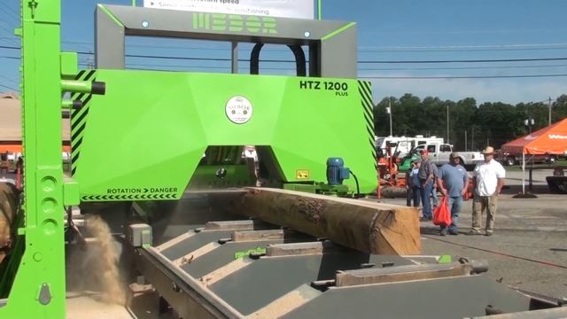 MEBOR Horizontal Sawmill HTZ 1200 PLUS, Sawing OAK Logs