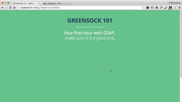 Adding Tweens To A Timeline - #6 - GreenSock 101 смотреть онлайн