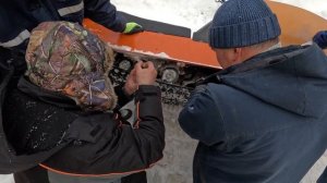 Буран. Переворачиваем перевернутые катки) Зима однако :)