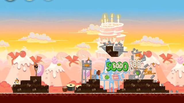 Angry Birds Birdday Party 19-7 Прохождение на 3 Звезды смотреть онлайн