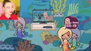 Беременная РУСАЛКА плачет в ИГРЕ ТОКА БОКА !  Грустная история в Toca Boca Life World