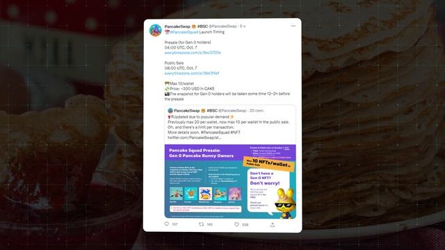 Как получить NFT из коллекции PancakeSquad? / Как участвовать в покупке НФТ / Публичная продажа NFT смотреть онлайн