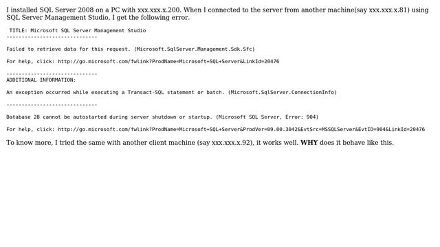 DevOps & SysAdmins: Database 28 cannot be autostarted during server shutdown or startup смотреть онлайн