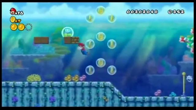 Another Super Mario Bros Wii 100%: 1-4 смотреть онлайн