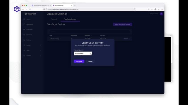 How to enable WebAuthn based second-factor authentication in Teleport. смотреть онлайн