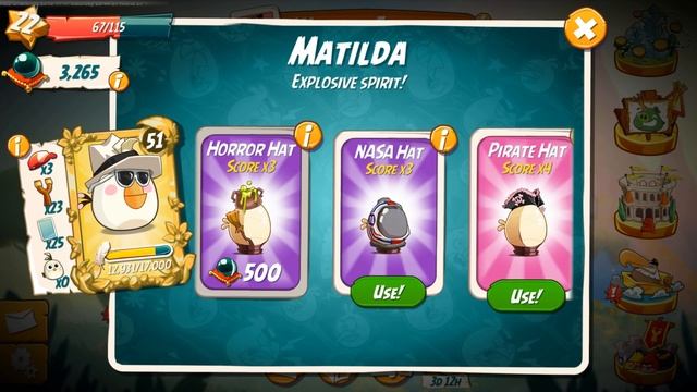 Angry Birds 2 - Buying Nasa Hats Set. Level up Slingshot смотреть онлайн