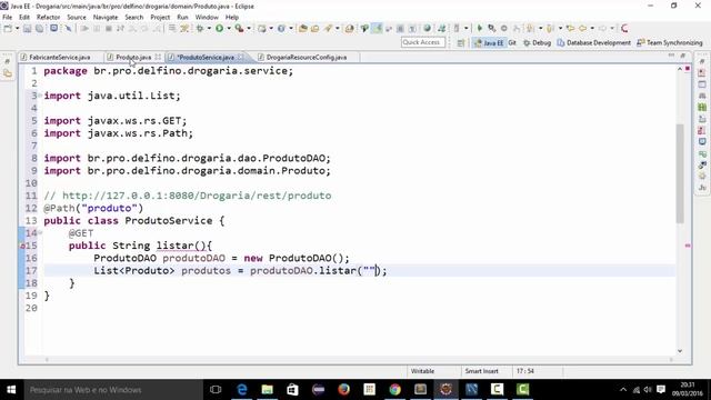 [Programação Web com Java] 276 - ProdutoService - Listar смотреть онлайн