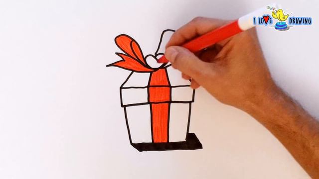 How to Draw Christmas Present | Surprise Present Story for Kids (Part 1) смотреть онлайн