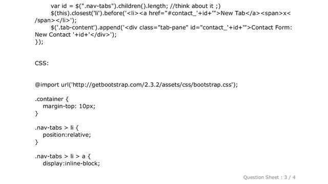 jQuery : Add / Remove Tabs Dynamically in Bootstrap - Make created tab active смотреть онлайн
