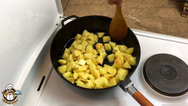 САМЫЙ ЛУЧШИЙ РЕЦЕПТ ЖАРЕНОЙ КАРТОШКИ. РАСКРЫВАЮ ВСЕ СЕКРЕТЫ КАК ПРАВИЛЬНО ЖАРИТЬ КАРТОШКУ. смотреть онлайн