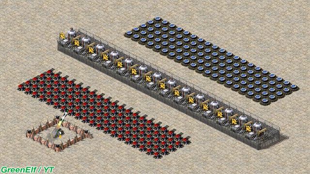 Sentry Gun vs PillBox - Defense Towers Battle - Red Alert 2 смотреть онлайн