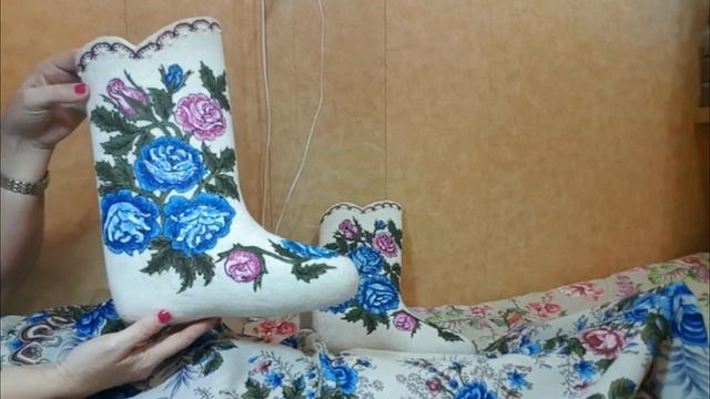 Роспись валенок. Итоговая работа смотреть онлайн