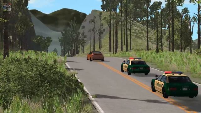 Beamng Drive - Police Chases Take Down #4 смотреть онлайн