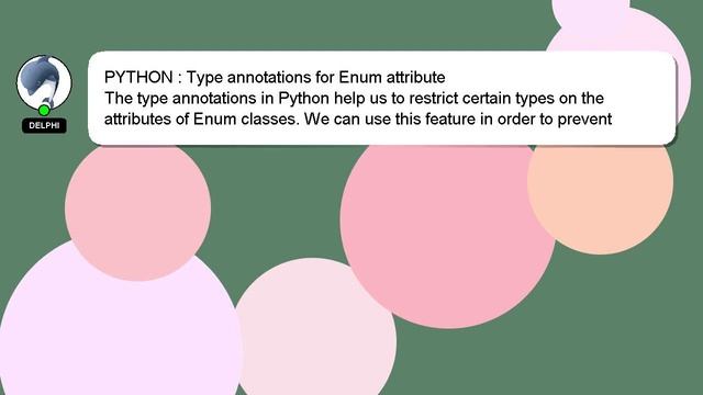 PYTHON : Type annotations for Enum attribute смотреть онлайн