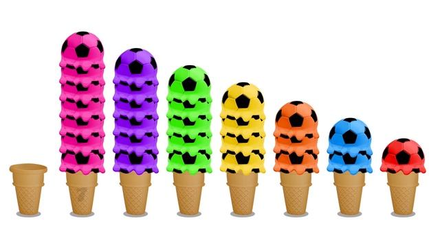 Learn English With OmNom: Counts Colorful Ice Cream Scoops| Little Baby Bum | Moonbug Kids Deutsch