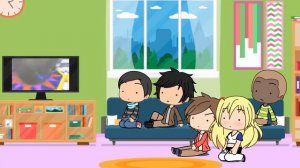 Nace and friends react to Mario reacts to Nintendo Memes 4 (Gacha Life)