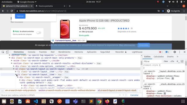 Web Scraping a MercadoLibre usando selenium y XPATH !!!! смотреть онлайн