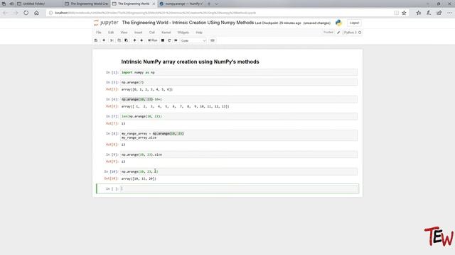 Numpy Data Science Create Arrays Using NumPy Methods and Python Structures смотреть онлайн