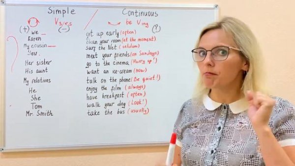 PRESENT SIMPLE vs PRESENT CONTINUOUS || В ЧЁМ РАЗНИЦА? || ГОВОРИМ О ВРЕМЕНАХ🎁