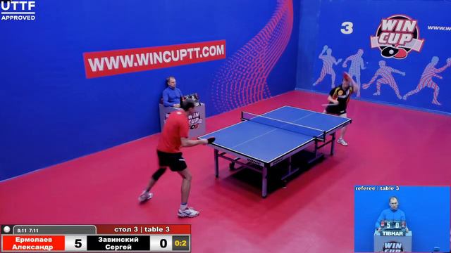 Ермолаев Александр 2-3 Завинский Сергей Турнир Восток 5 WIN CUP 28.10.20 Зал 3 смотреть онлайн