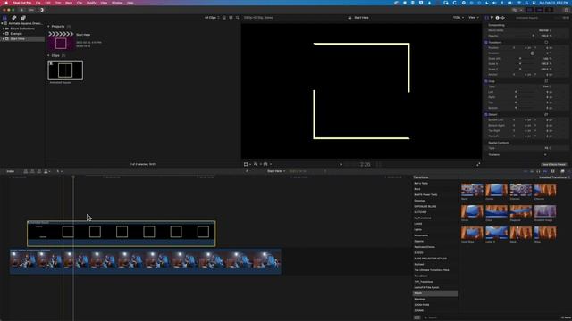 Animate Squares in Final Cut Pro [BUILT-IN PLUGINS TUTORIAL] смотреть онлайн