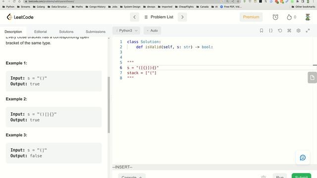 20 valid parentheses Leetcode Fr смотреть онлайн