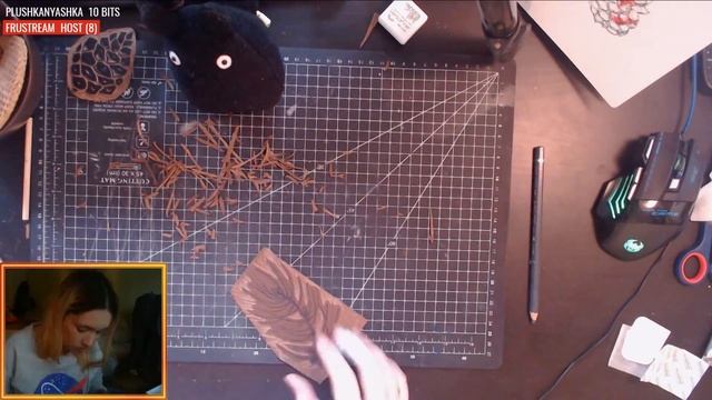 CRAFTS WITH PLUSHKA: Pine Cone Linocut