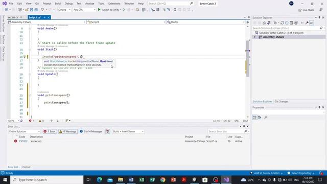 Unity Tutorial Part 1-Module 11 - Scripting Basics 3.0 - prefabs and calling a function repeatedly. смотреть онлайн
