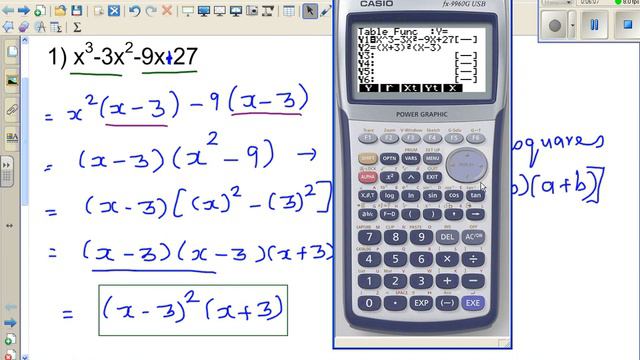 Factorise fully x^3- 3x^2- 9x+27 and 3x^2- 13x - 10 смотреть онлайн