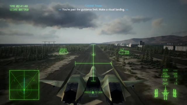 ACE COMBAT™ 7 walkthrough, MISSION 7: First Contact, flying ADF-01 Falken, with 4AAM's. смотреть онлайн