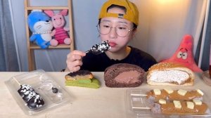 편의점 디저트? 연세우유 마롱생크림빵 초코탕후루 이웃집통통이 코코로카라 도넛 디저트 먹방 Dessert Mukbang