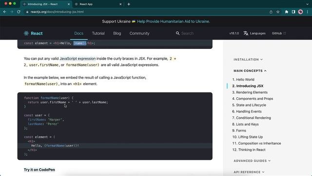 05 - React JSX Introduction 2022 смотреть онлайн